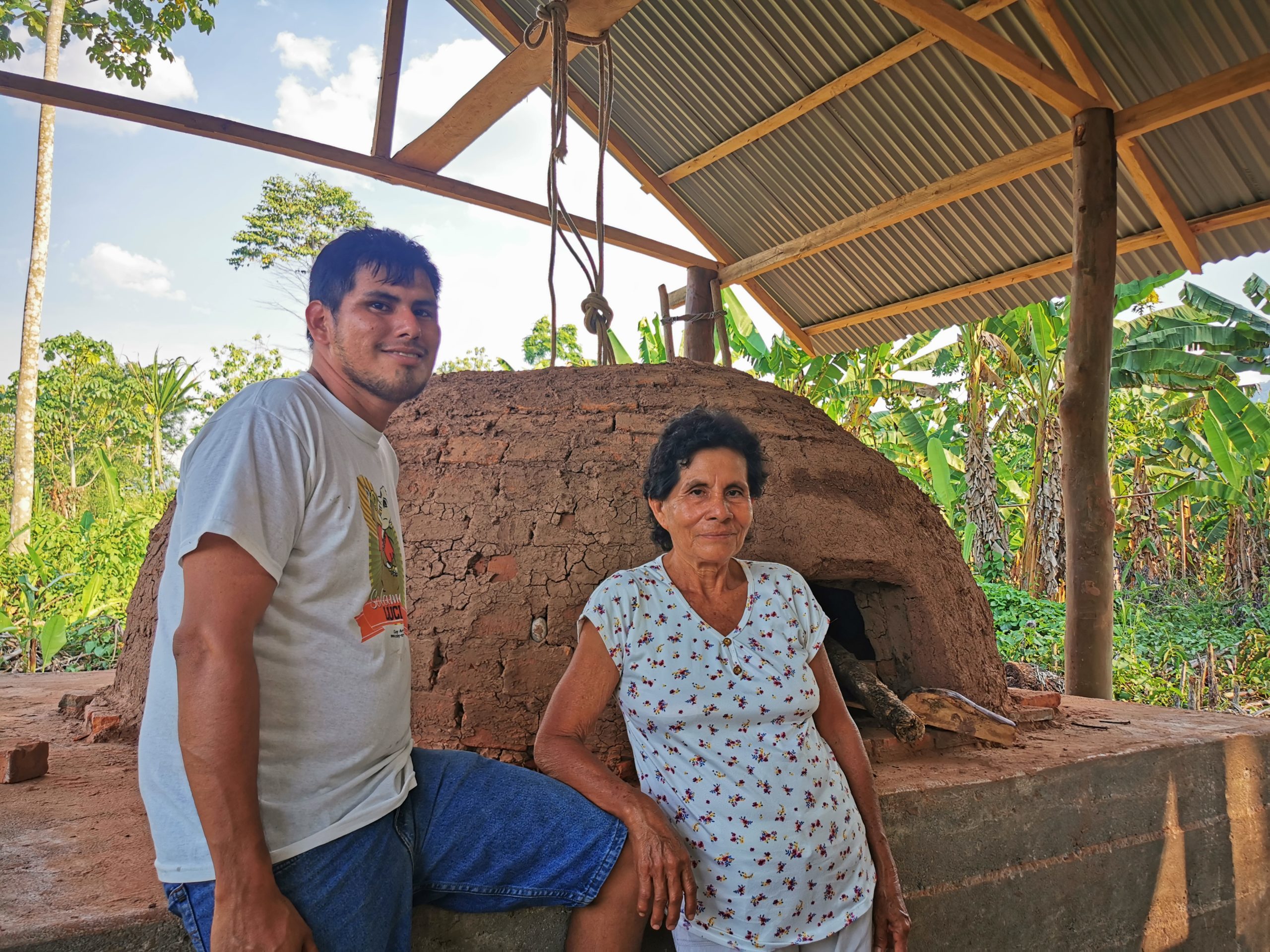 Clara-del-Aguila-Aspajo-and-her-son-Jose-Caballero-del-Aguila-in-their-new-bread-facilities-scaled.Santa Rosa