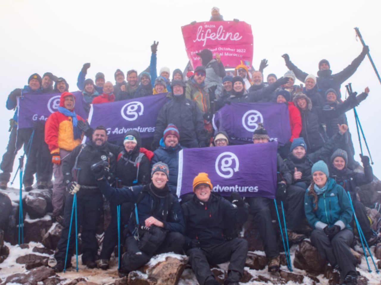G Adventures climbers raise £30k for Abta LifeLine and Planeterra